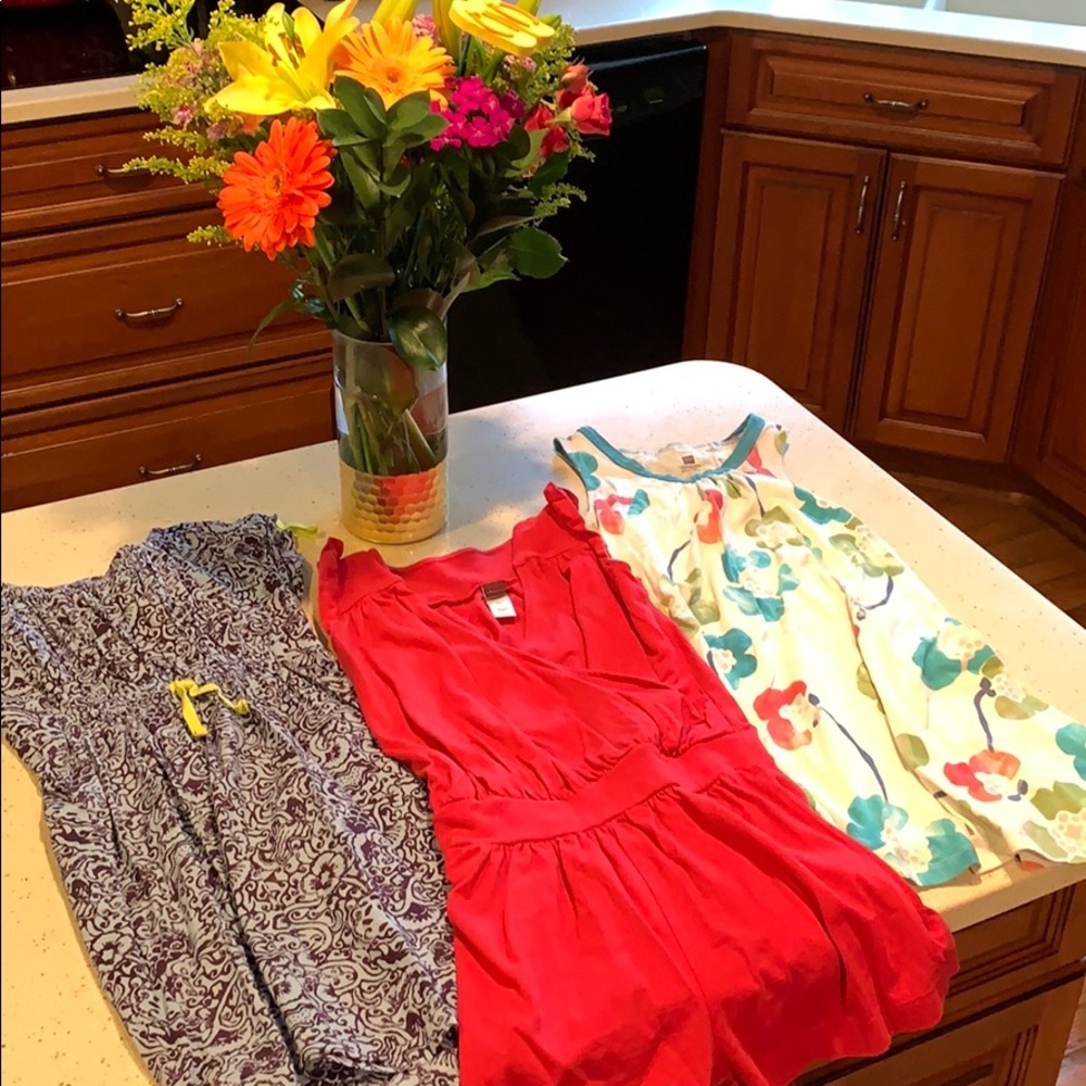 Lot of 3 Tea Summer Dresses